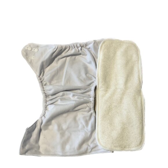 LangSprit Diaper Covers Diapers Dark Blue and Grey Multiple Adjustments - Picture 4 of 6